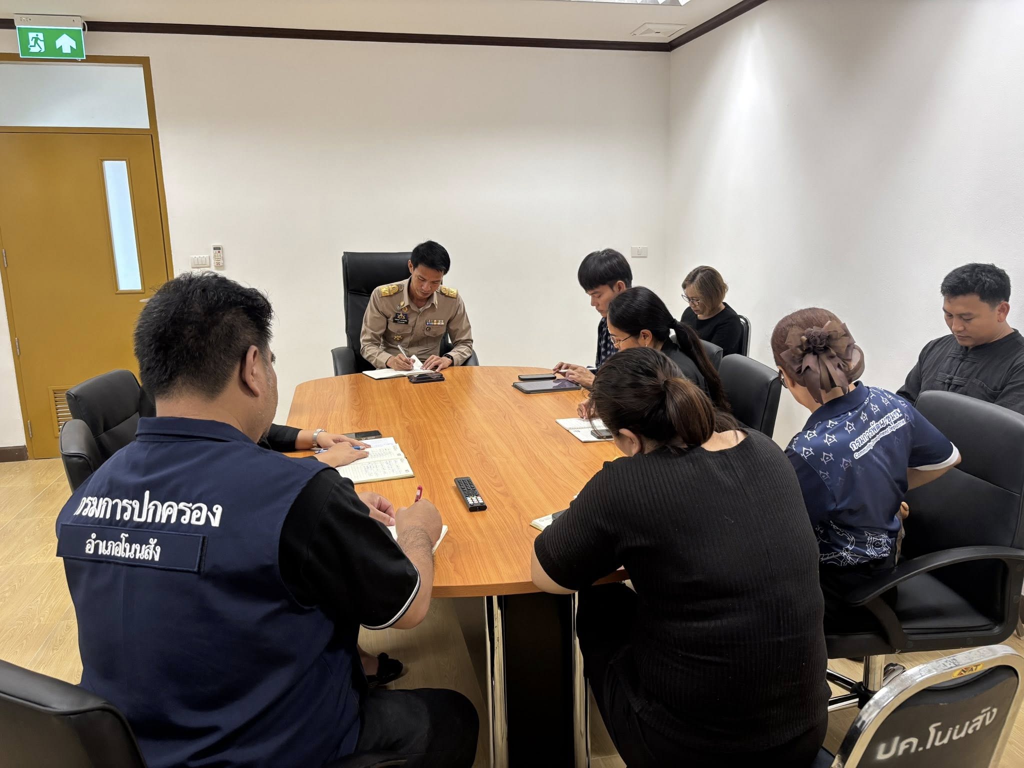 🌾☘️  สพอ.โนนสัง ร่วมประชุมเตรียมความพร้อมการให้การต้อนรับรัฐมนตรีช่วยว่าการกระทรวงมหาดไทย (มท 4)  🐟🌾