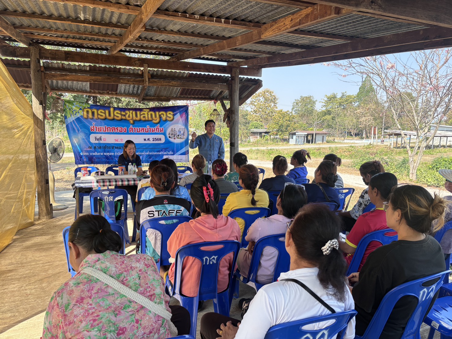 🌾☘️ สพอ.โนนสัง ลงพื้นที่ดำเนินโครงการทบทวนกำหนดทิศทาง และปรับแผนการพัฒนาหมู่บ้าน บ้านกุดกวางสร้อย 🐟🌾