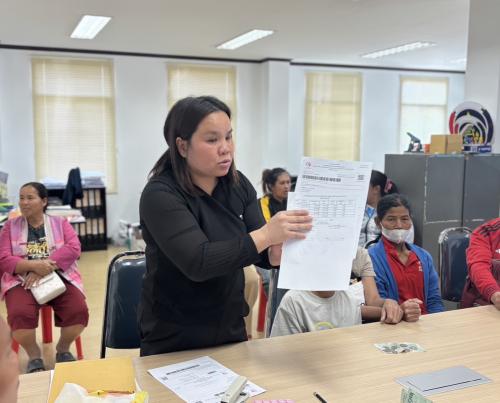 🌾☘️  สพอ.โนนสัง ดำเนินการทำสัญญากู้ยืมเงินโครงการขอรับการสนับสนุนเงินกองทุนพัฒนาบทบาทสตรี 🐟🌾